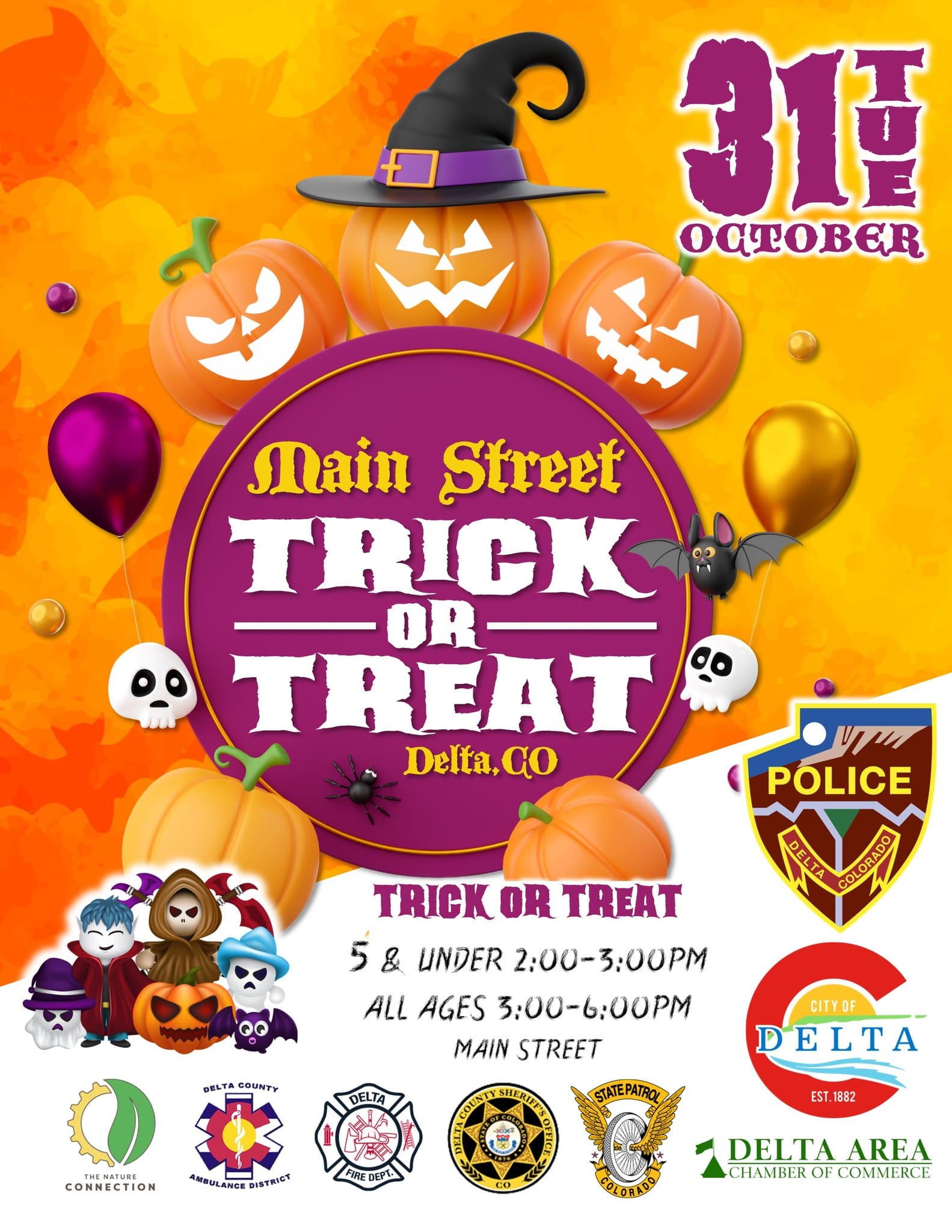 Delta's Main Street Trick or Treat Delta County Tourism